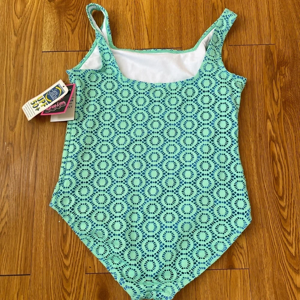 Andy & Evan Aqua Geometric Kids Swimwear